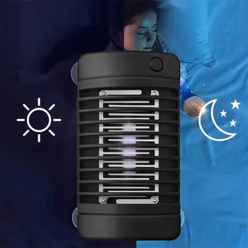 

4LED Solar Mosquito Killer Lamp Electric Shock Insect Zapper Fly Trap Light