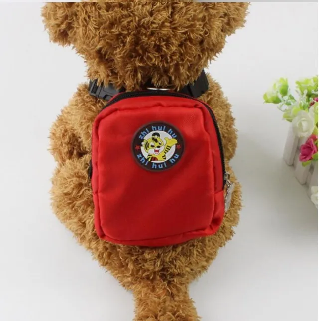 Dourable нейлоновый поводок для собак, кошек, собак, рюкзак, сумка для собак, многофункциональная школьная сумка, сумка для собак, для прогулок, дрессировки - Цвет: Red