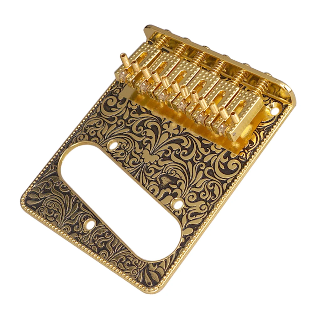 Roller Saddle Bridge with Single Coil Pickup Hole for Tele TL Guitar Parts