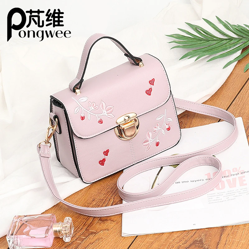 

PONGWEE Fashion Wild Tide brand Summer Small Bag Female 2019 New Simple Portable Fashion Lady Shoulder Messenger Bag