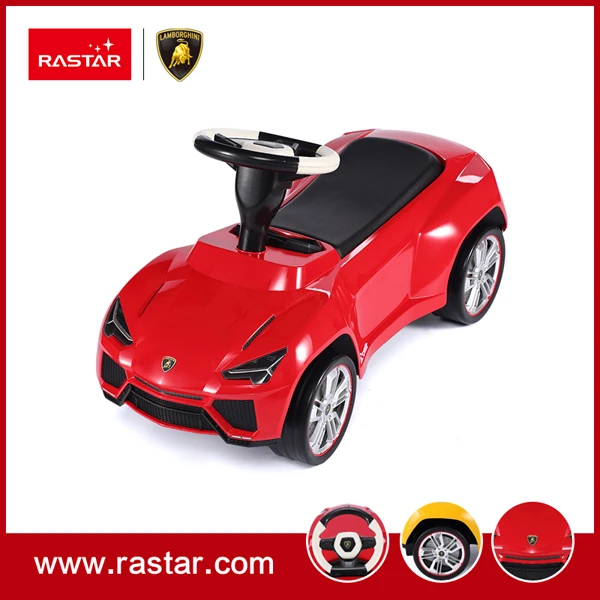 RASTAR Лицензия езды на автомобиле для детей Lamborghini urus Concept ноги на пол автомобиль с руль и рога звук 83600 - Цвет: Красный