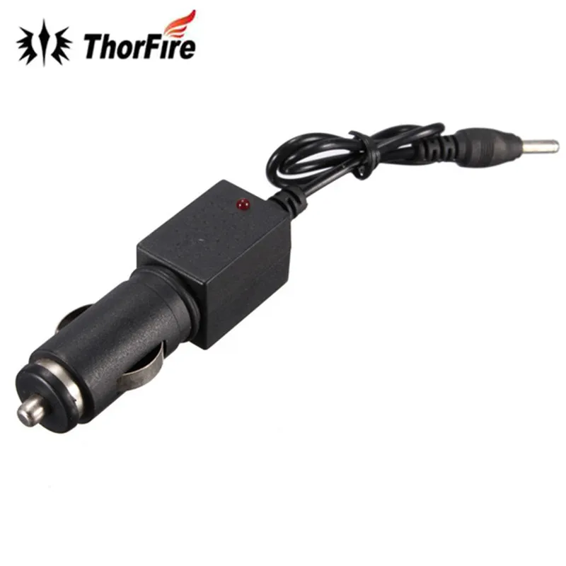 Black DC 12V 2.85A Car Charger Charging For Q5/T6 Led Flashlight