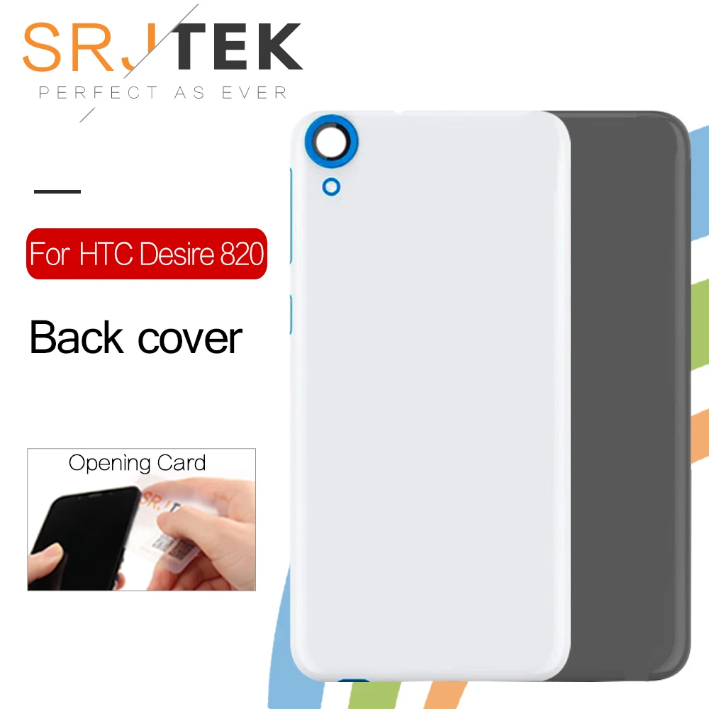 

SRJTEK Rear Back Housing for HTC Desire 820 Back Cover Battery Door with Volume Power Button Camera Lens Replacement Parts