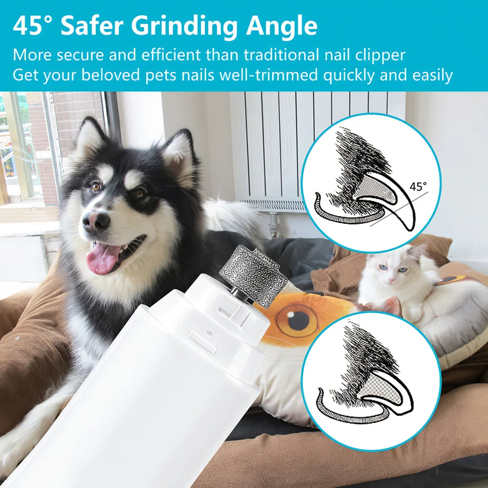 

Dog nail clippers Electric pet nail Grinder clippers Dog Cat Nail Grinder Nail Trimmer dog grooming Professional claw grinder