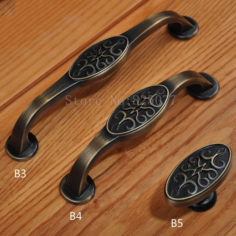 

8PCS Vintage Lengthened Cabinet Wardrobe Knobs Drawer Furniture Cupboard Kitchen Cabinet Door Pulls Handles and Knobs JF1416
