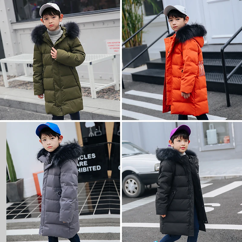 XYF9973 Boys Girls Winter Down Jackets Kids Plus Fur Collar Winter Jacket Coat Warm Outerwear Long Coat 85% White Duck Down цена XYF9973 Boys Girls Winter Down Jackets Kids Plus Fur Collar Winter Jacket Coat Warm Outerwear Long Coat 85% White Duck Down цены онлайн