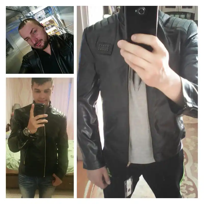 jaqueta couro masculina promoção