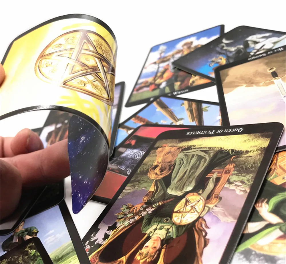 Английский 78 листов/набор карт Таро колода карт чтение мифических гаданий о Судеб Для Фортуны карточные игры настольная игра