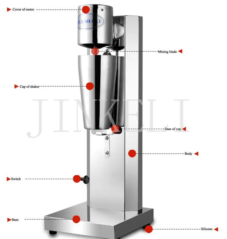 220 v одноголовая Коммерческая Машина для молочных коктейлей из нержавеющей стали молочный шейкер пузырьковый чай перемешивающая машина 18000r/m молочный пузырьковый смеситель