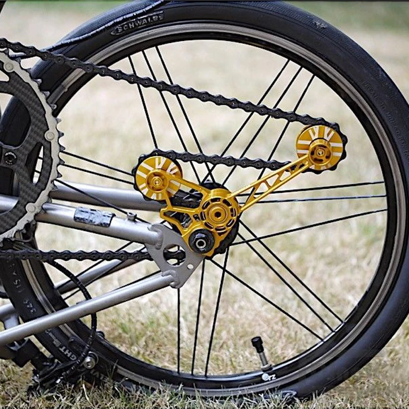 TWTOPSE Pro натяжитель цепи велосипеда для Brompton велосипедный ролик переключателя передач колеса комплект задний переключатель подшипник направляющее колесо для 1 2 3 скорости CNC