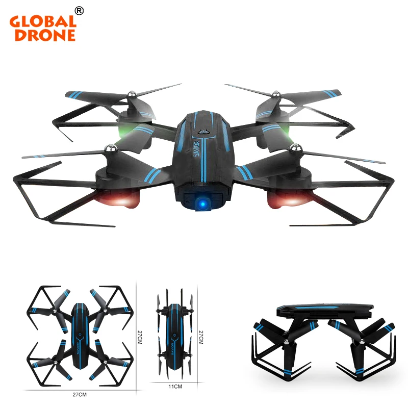 

Global Drone Wifi FPV RC Helicopter Foldable Arm 2.4G 4CH RC Drones with Camera HD Headless Mode High Hold Mode Quadrocopter