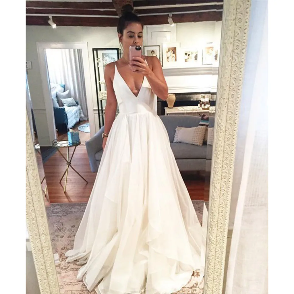 

party dresses women evening 2019 Fashion Summer White Sexy Sleeveless Solid Camisole Dress Party Long Dress vestidos verano 2019