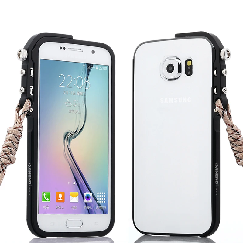 Phone Cases for Samsung Galaxy S6 Cover Luxury Trigger Metal Frame