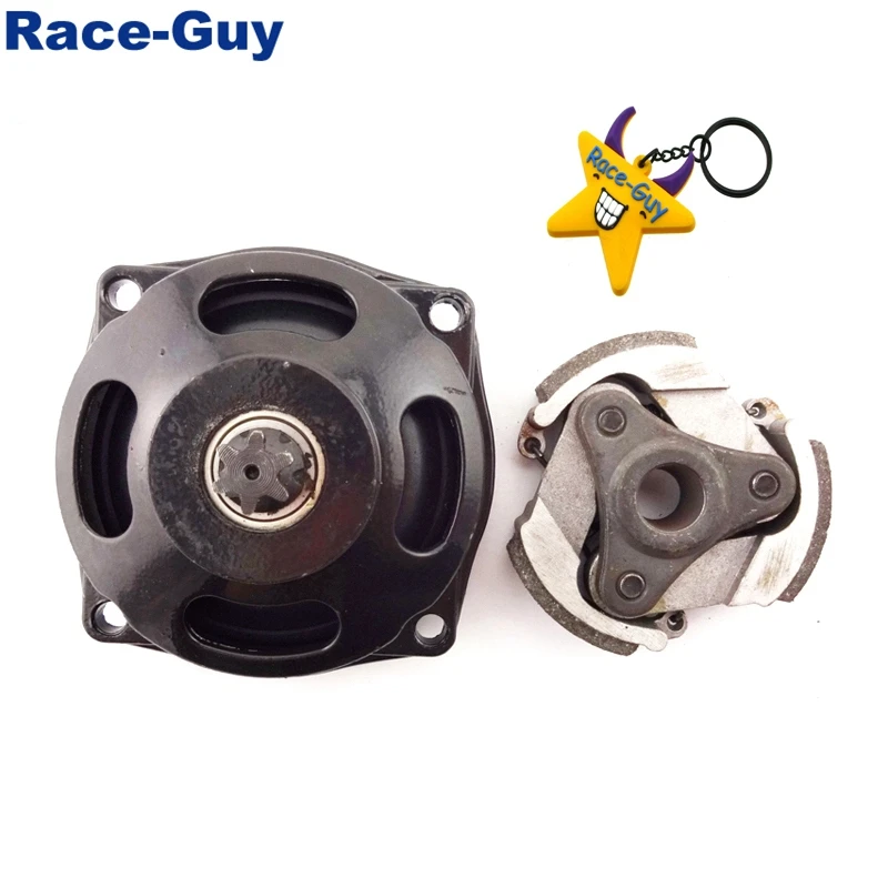 25H 6 Tooth Drum Gear Box + Clutch Pad No Keyway For 2 Stroke 47cc 49cc Chinese Kids ATV Quad 4 Wheeler Pocket Dirt Bike |