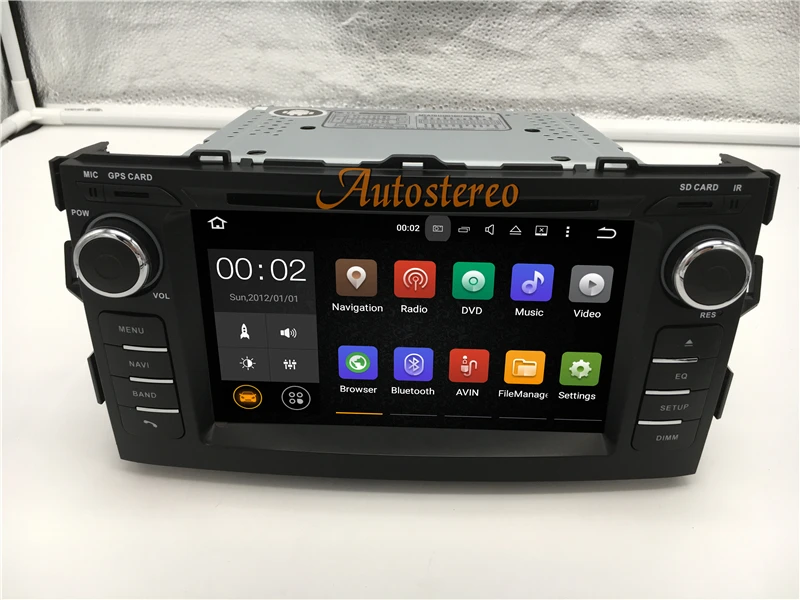 Clearance Android 8.0 4GB+32GB Car GPS Navigation DVD Player 2din car radio stereo display headunit For TOYOTA AURIS 2006-2012 3
