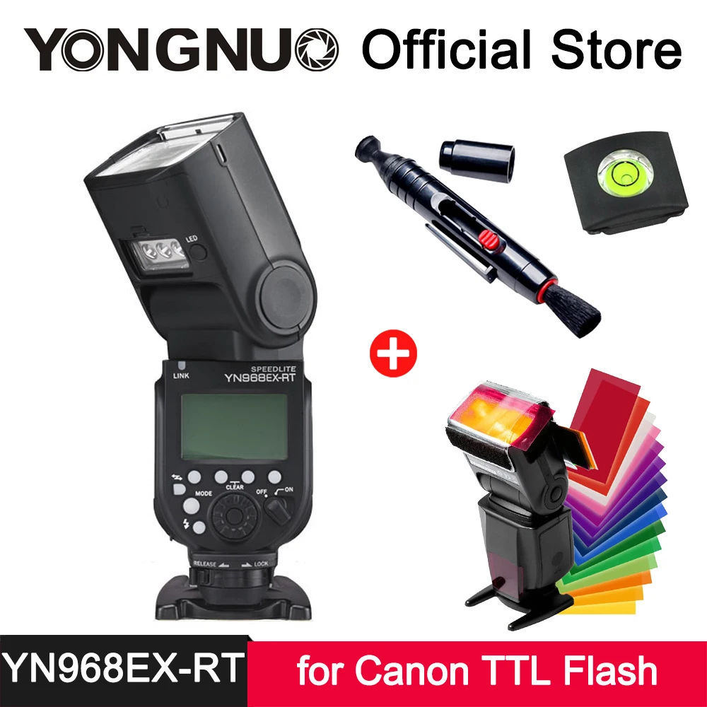 

YongNuo YN968EX-RT Speedlite LED Light TTL Wireless Trigger Master Slave Flash Light for Canon EOS 5DIII 6D 7DII 60D 1100D 700D