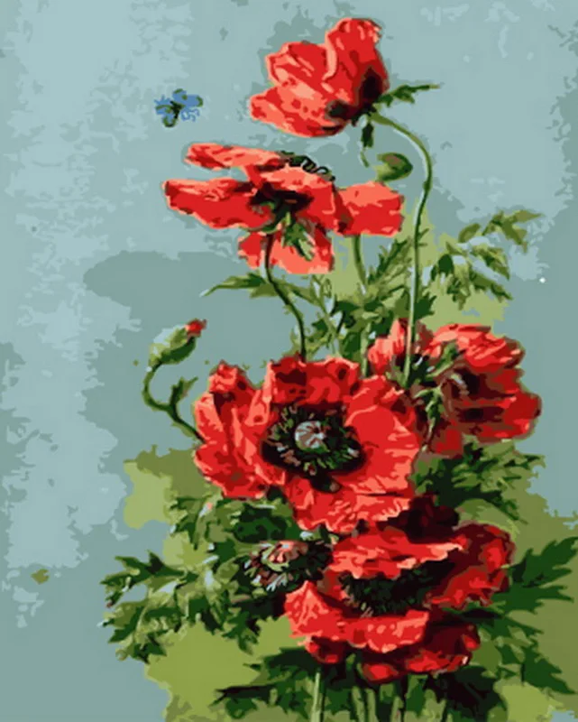 Frameless oil painting by numbers paint by number for home decor oil