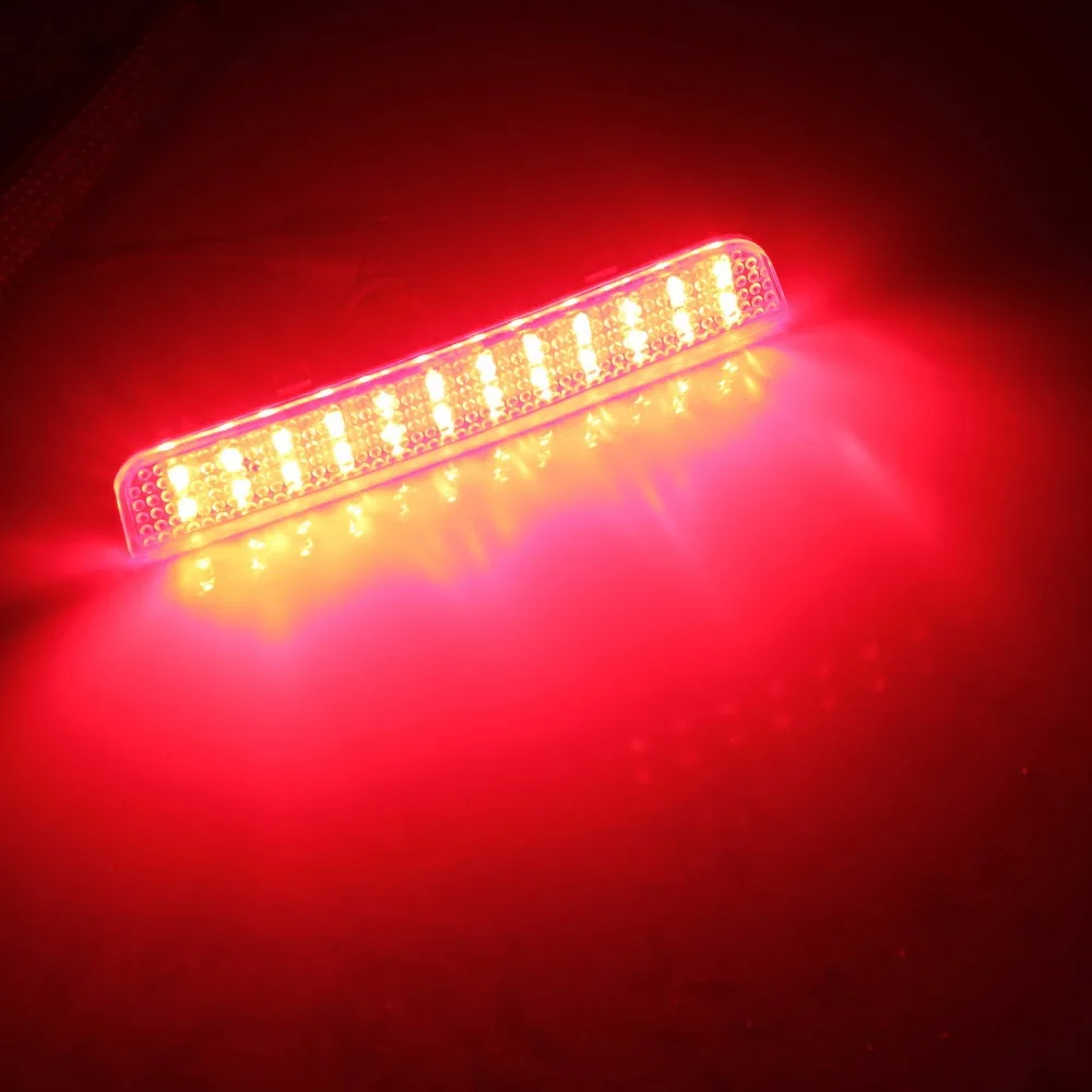 Range Rover L322 Freelander 2 Red Rear Bumper Reflector LED Brake Stop Light DRL Range Rover L322 Freelander 2 Red Rear Bumper Reflector LED Brake Stop Light DRL