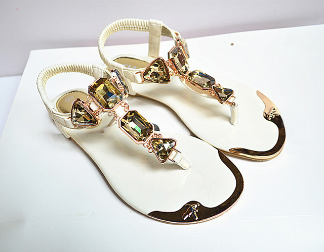 Woman Sandals 2022 high quality Rhinestone women shoes flip flops ladies casual summer beach shoes women flats sandals