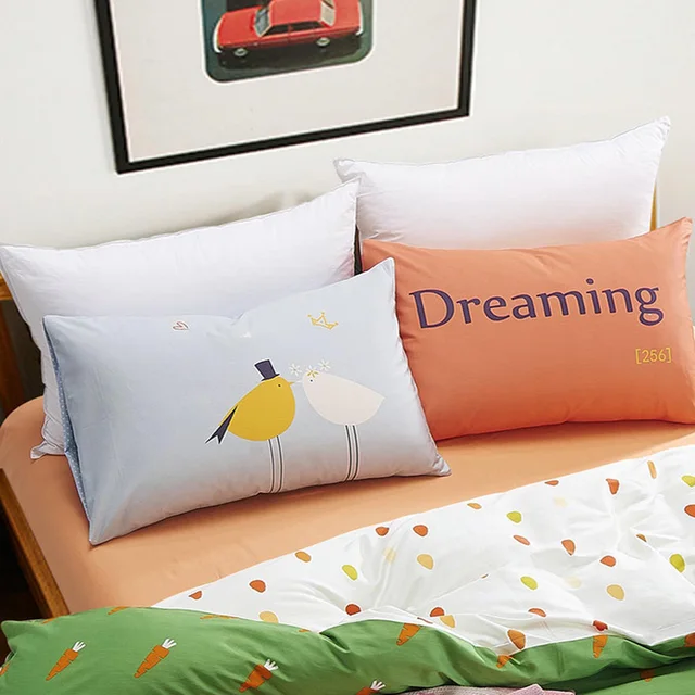100 Cotton Personalized Pillow Cases Cute Couple Pillow Case Cover