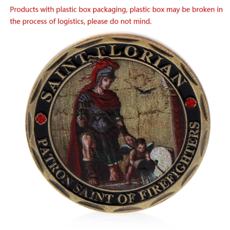 

St. Florian Patron Saint Firefighters Fire Rescue Commemorative Challenge Coin