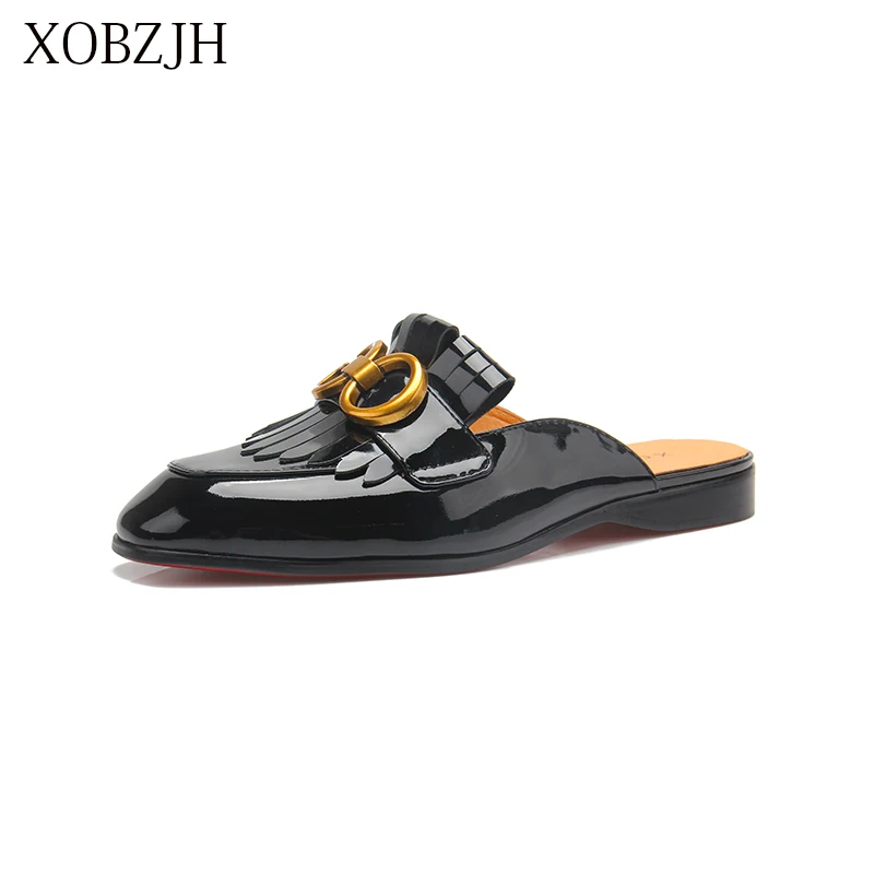 

Italian Men Loafers Luxury Dress red bottom Shoes Genuine Leather wedding Designer Rhinestone OG Shoes High Quality Man Shoes