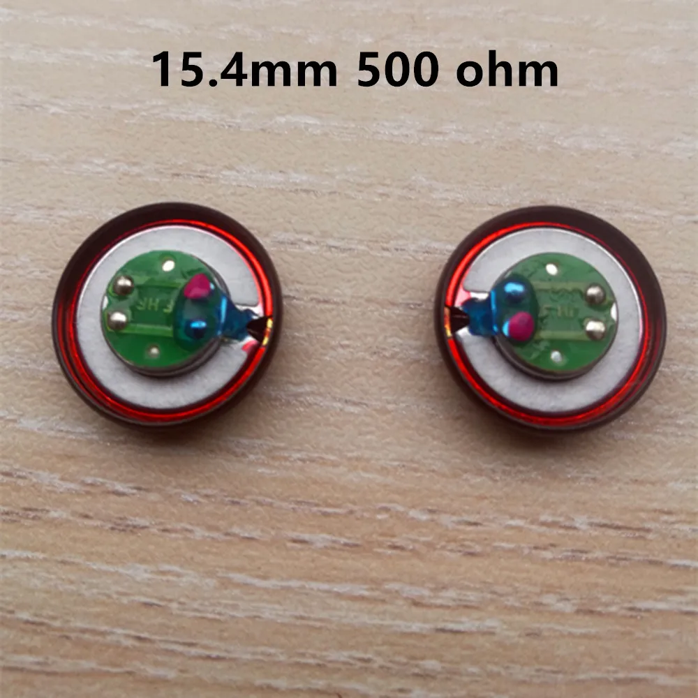 1 пара 15 4 мм 500ohm наушники с плоской головкой динамик высоким сопротивлением