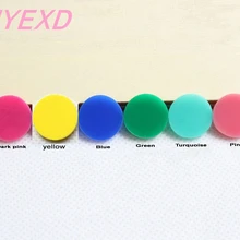 10 мм/12 мм/16 мм Ассорти акриловые круглые серьги-гвоздики(без гвоздики) темно-розовый, желтый, синий, зеленый, мятный, розовый Disc-AC1046K