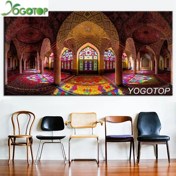 

large Religious 5D Diy Diamond Painting Muslim Islamic Pictures Full Embroidery Sale Rhinestone Mosaic Wall Art YY1346