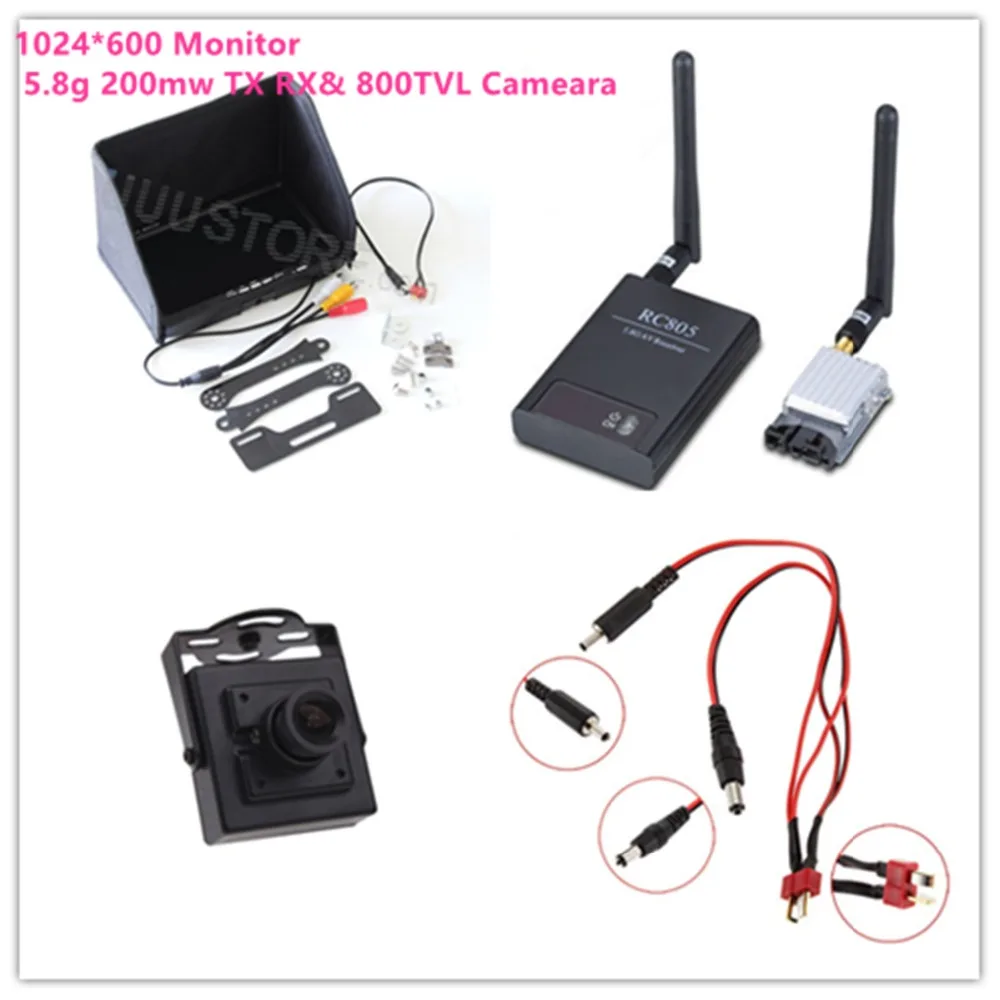 FPV combo system 5.8G 200mw Tx TS351 and Rx RC805 1024*600