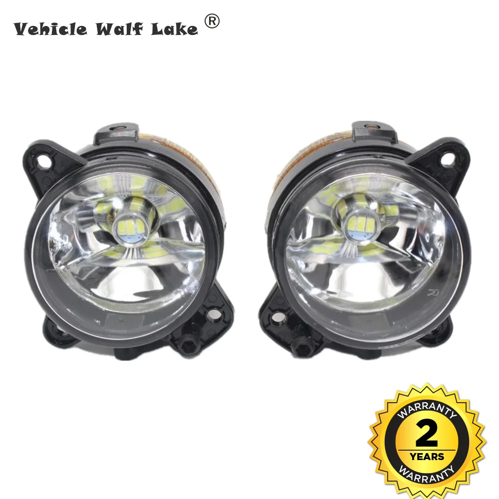 

2pcs Left & RighFit For VW T5 Transporter Multivan Caravelle (2003-2010) Front Bumper LED Fog Light Fog Lamp With Bulbs