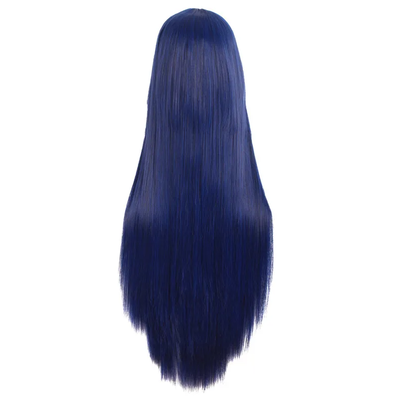 MapofBeauty, длинный парик для косплея, Синтетические прямые волосы, 17 видов цветов, оранжевый, черный, красный, золотой, жаростойкий, холлоуин, костюм, шиньон - Цвет: 1B/27HL