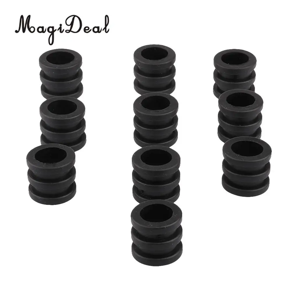 MagiDeal Novelty 10Pcs 16mm Soft PVC Foosball Table Rod Bumper Buffer for Funny Table Soccer Football Game Replacement Toy