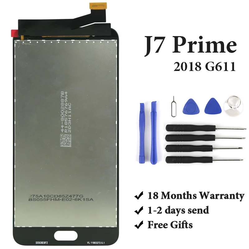 5 &quotдюймовый запасной супер AMOLED дисплей для Samsung J7 Prime 2 2018 G611 G611F ЖК экран