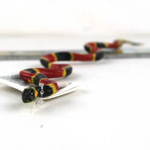 

pvc figure Simulation animal model toy Silver snake