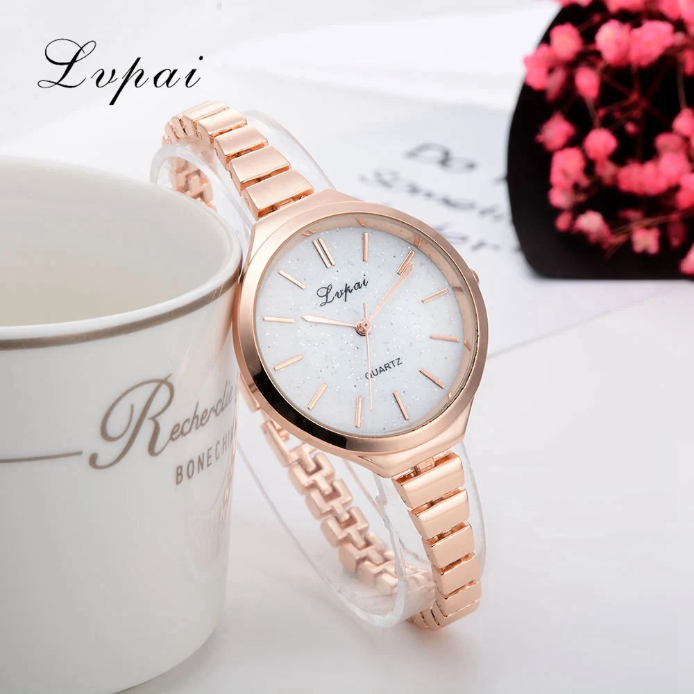 

2017 Lvpai Brand Fashion Women Watches Casual Ladies Alloy Quartz Wristwatches Simple Business For Female Dress Watch Clock