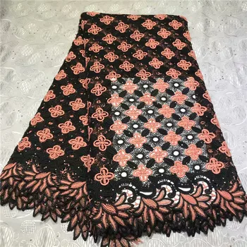 

New Arrival Cheap French Guipure Lace Fabrics With Stones 2019 High Quality African Cord Lace Nigerian Lace Fabrics 2l3065-1987