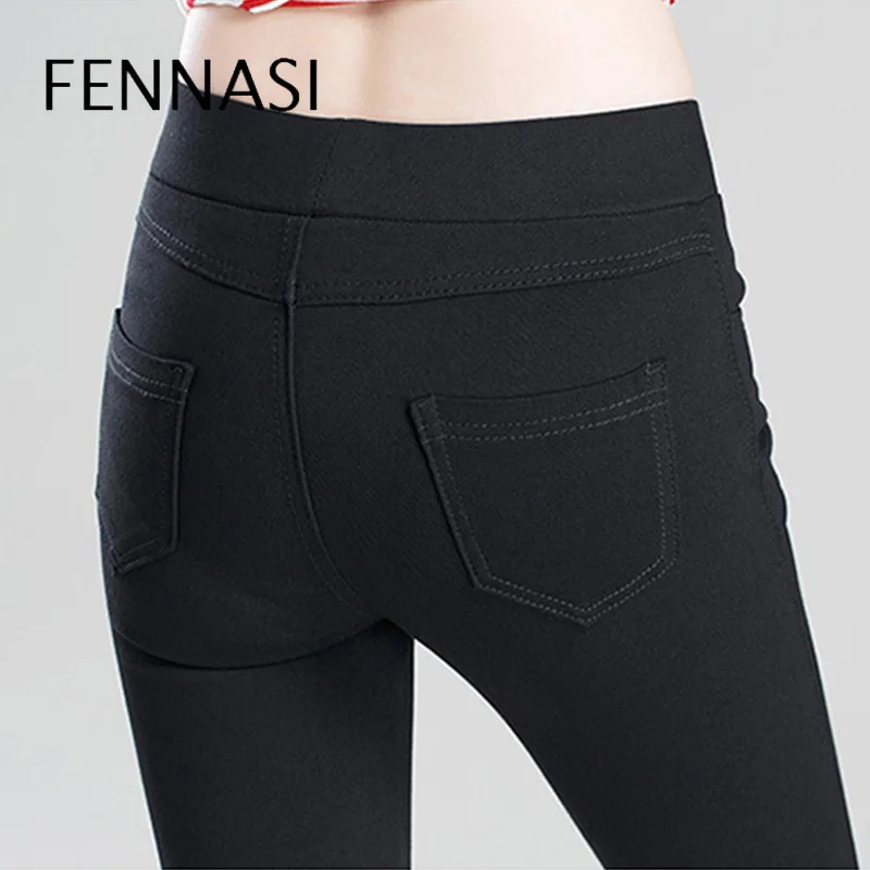 FENNASI сексуальные женские леггинсы для фитнеса Mujer 5xl Большие размеры черные с