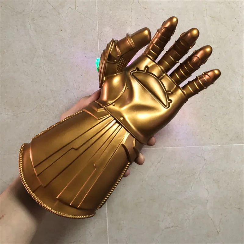 1: 1 перчатки для костюмированной вечеринки, светодиодный светильник Thanos Gauntlet, перчатки для Хэллоуина, подарок для детей