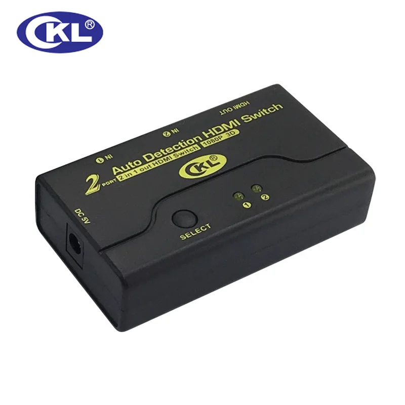 CKL 2 порта автоматический HDMI переключатель 1080P 3D 1 монитор компьютера в выход (CKL-21M)
