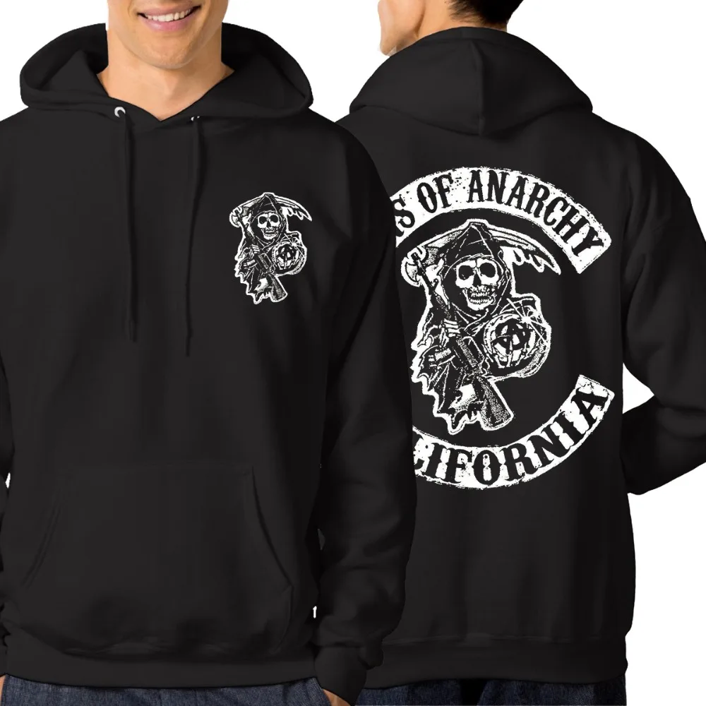 SONS OF ANARCHY Nuovo Stile Unisex Felpa Con Cappuccio|Hoodies \u0026  Sweatshirts| - AliExpress