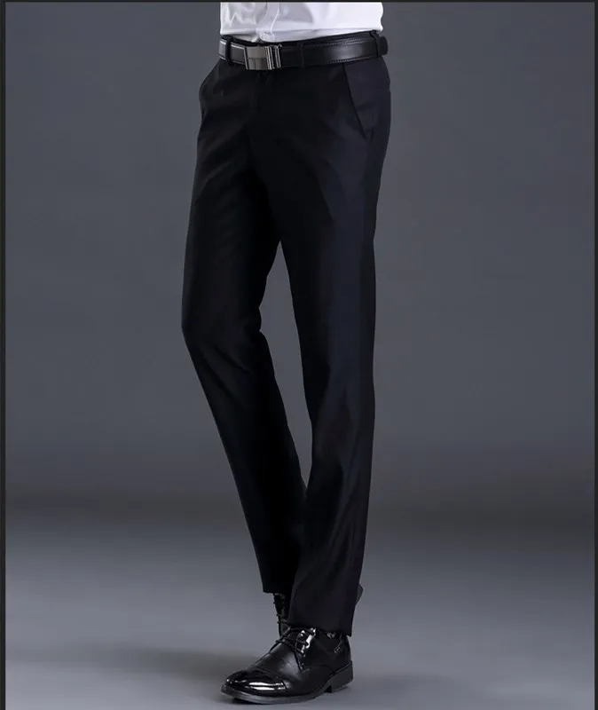 Популярная Новая мода формальные свадебные мужские костюмные брюки Модные приталенные повседневные брендовые пиджак в деловом стиле прямые брюки