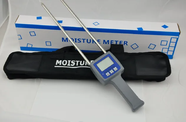 

Portable Wood Sawdust Powder Moisture Tester professional Hand Held long probe Meter for Hay Bale Bamboo Powder Fiber hygrometer