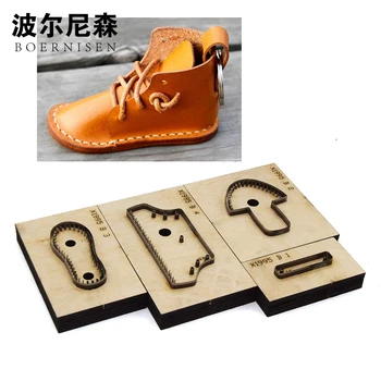 

BOERNISEN custom leather molding laser punching mold, Japanese steel blade PVC/EVA plate cutting mold, DIY shoe leather cutting
