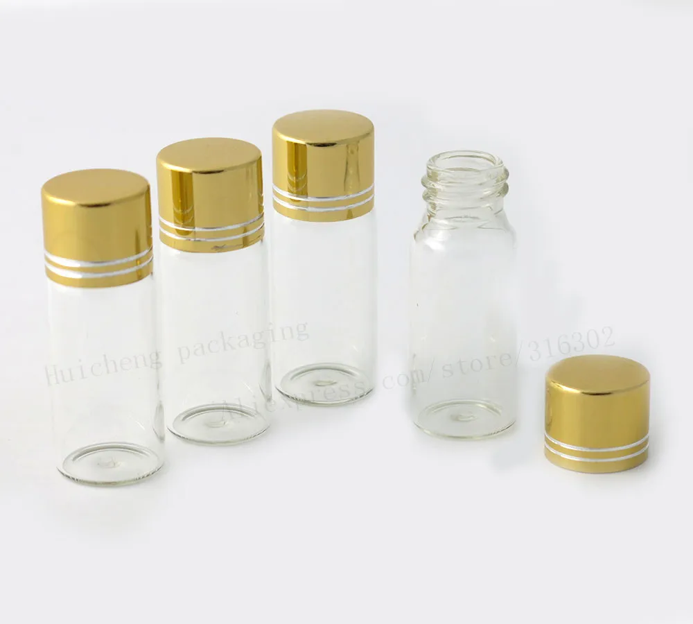5pcs 50 ml 20# échantillon Flacons En Verre Clair Bouteilles avec Bouchons bocaux 72*42*12.5mm