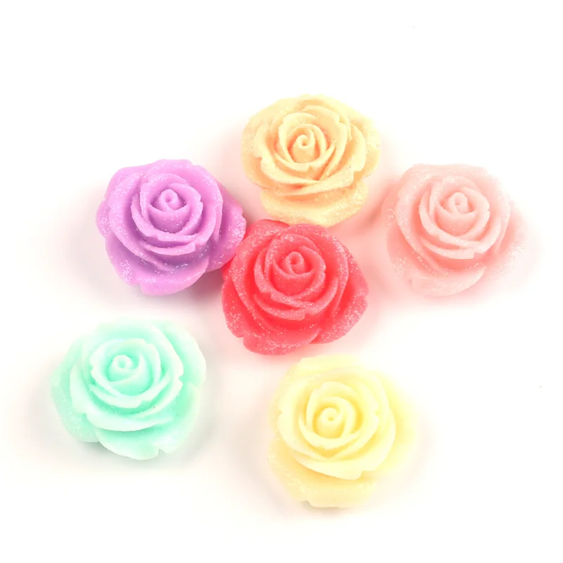 

LF 30Pcs Mixed Flowers Resin Decoration Flatback Cabochon Embellishment For Crafts Scrapbooking Diy Versiering Accessories