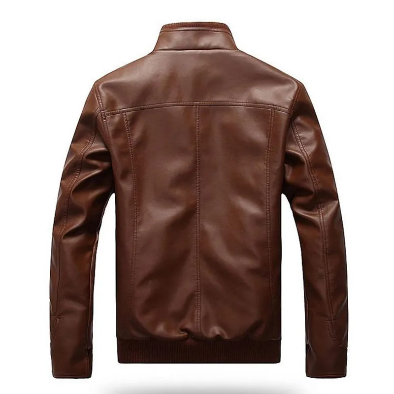 Модная мужская кожаная куртка мотоциклетная одежда бесплатная доставка|men fashion