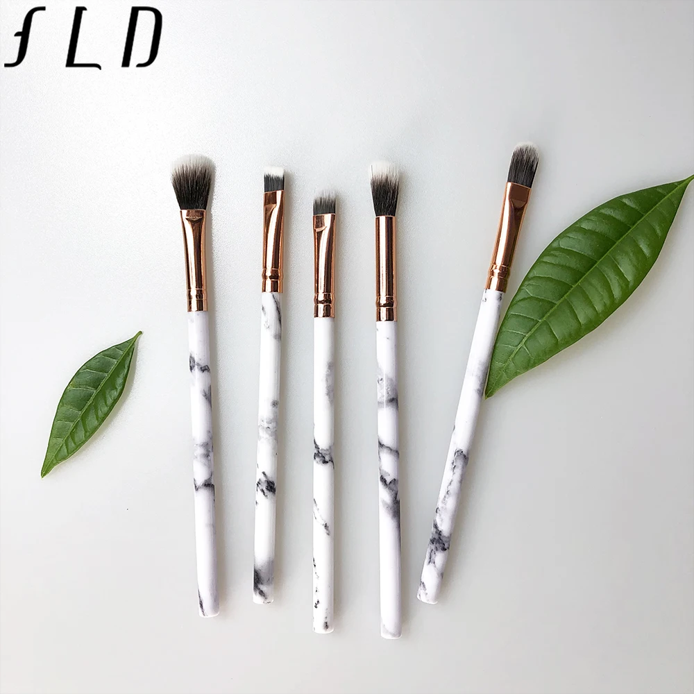 

FLD 5pcs Makeup Brushes Set Face Foundation Eyebrow Eyeliner Blush Powder Cosmetic Concealer Professional Beauty Tool