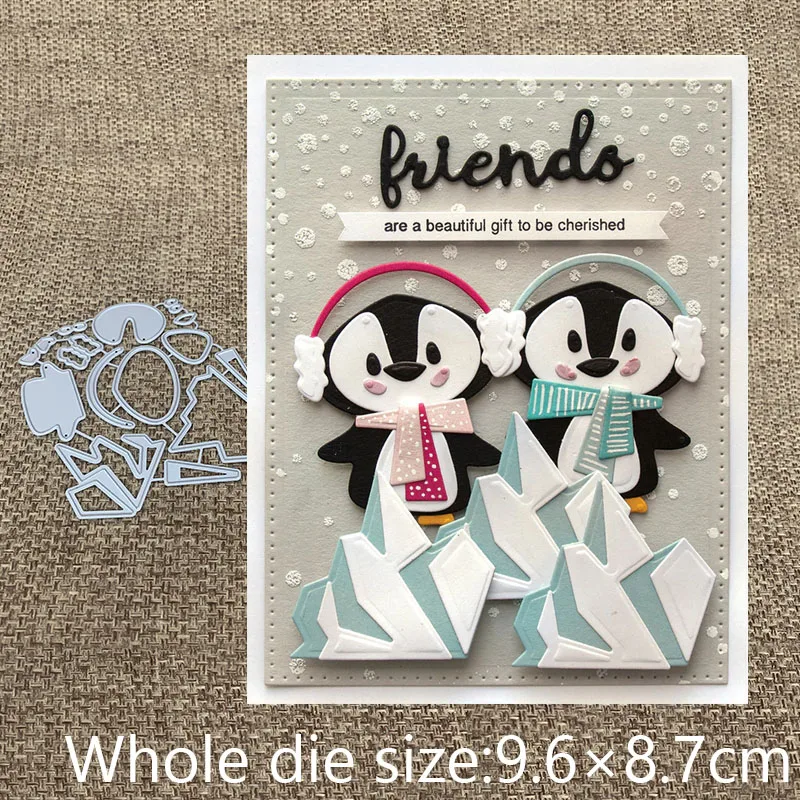 

New Design Craft Metal Cutting Dies cut die Cute lovely penguin scrapbooking Album Paper Card Craft Embossing Die Cuts