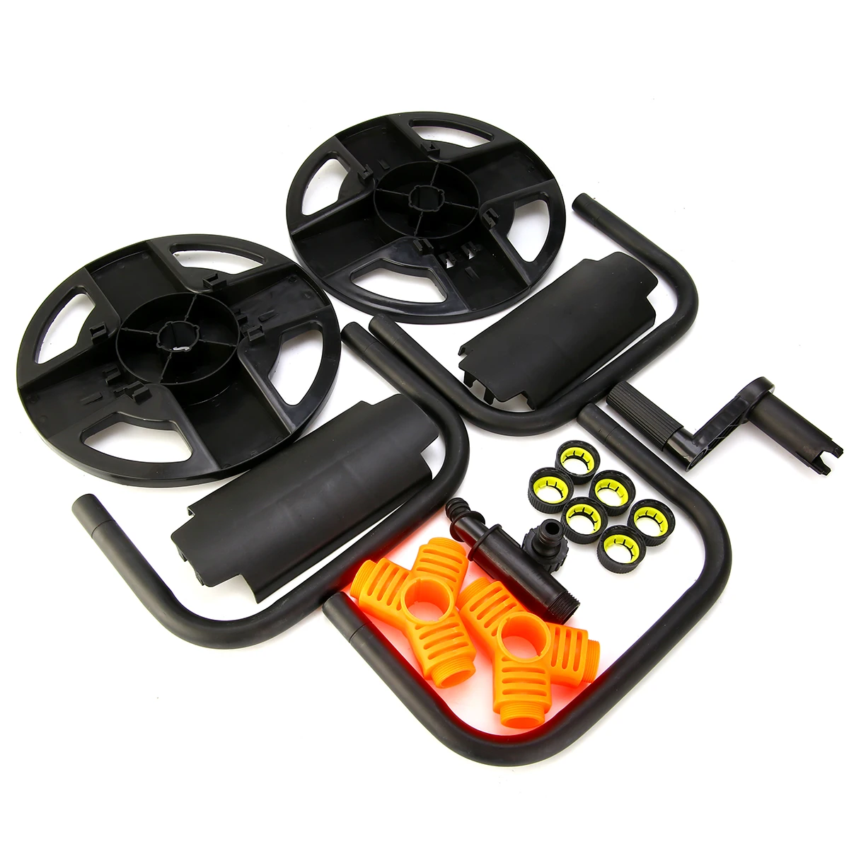 Portable Hoses Reel Holder Garden Wall Mount Cart Water Pipe Storage Car Washer Pipe Exclude Winding Tool Rack Holder